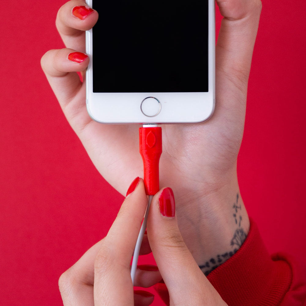 Set Protector de cable iPhone/iPad Rojo - FackMac