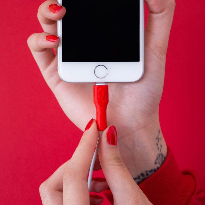 Set Protector de cable iPhone/iPad Rojo