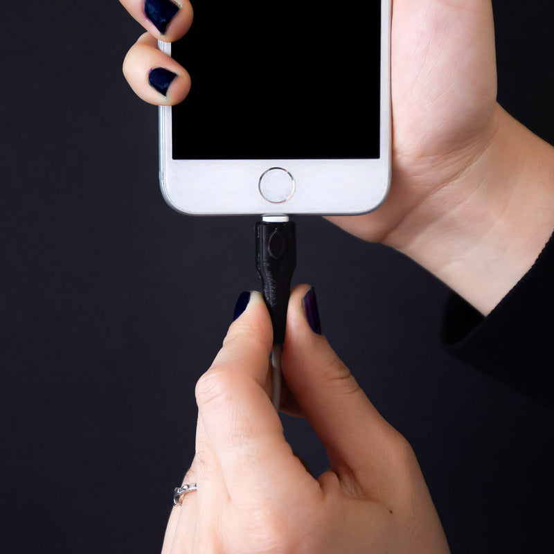 Set Protector de cable iPhone/iPad Negro