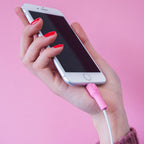 Set Protector de cable iPhone/iPad Rosado - FackMac