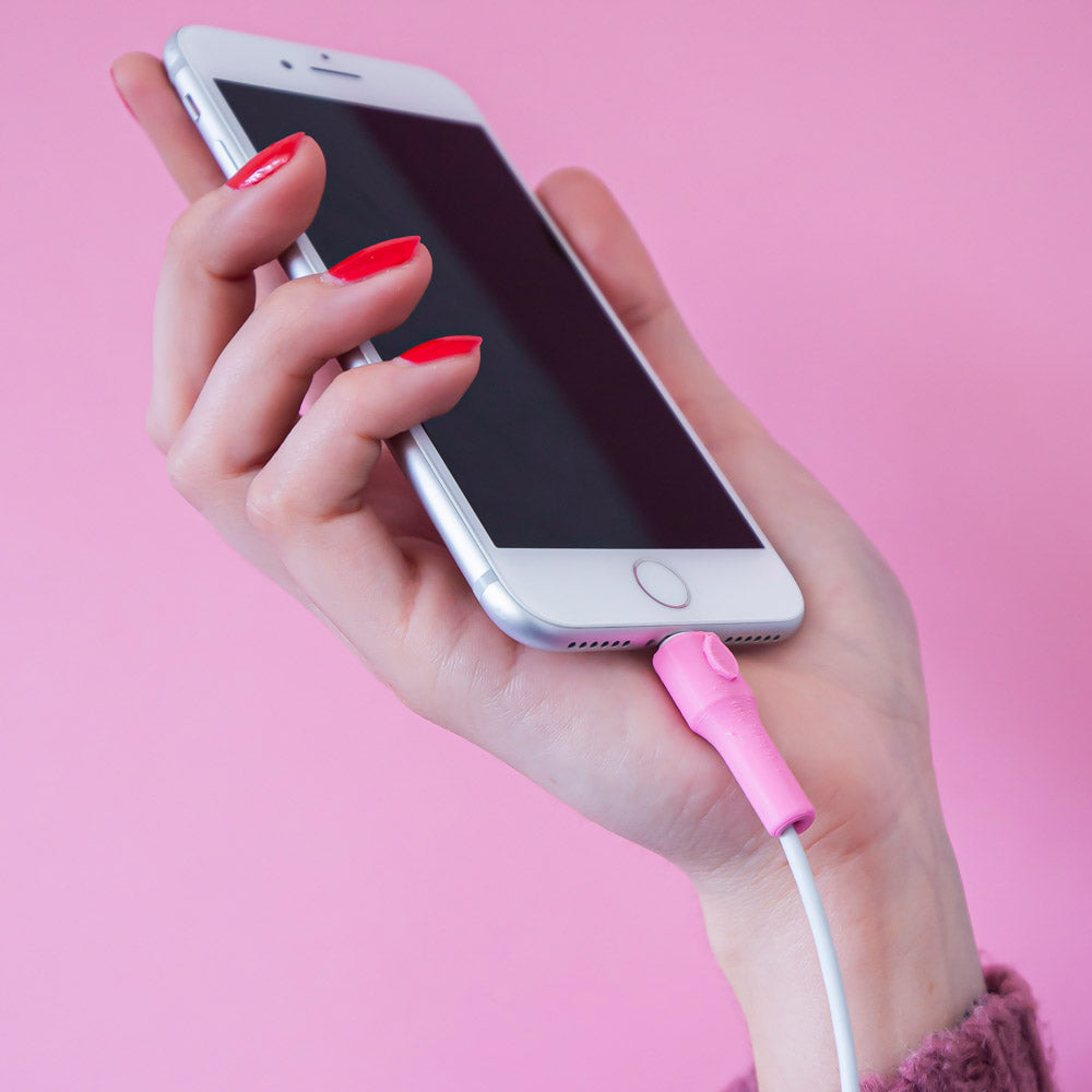 Set Protector de cable iPhone/iPad Rosado - FackMac