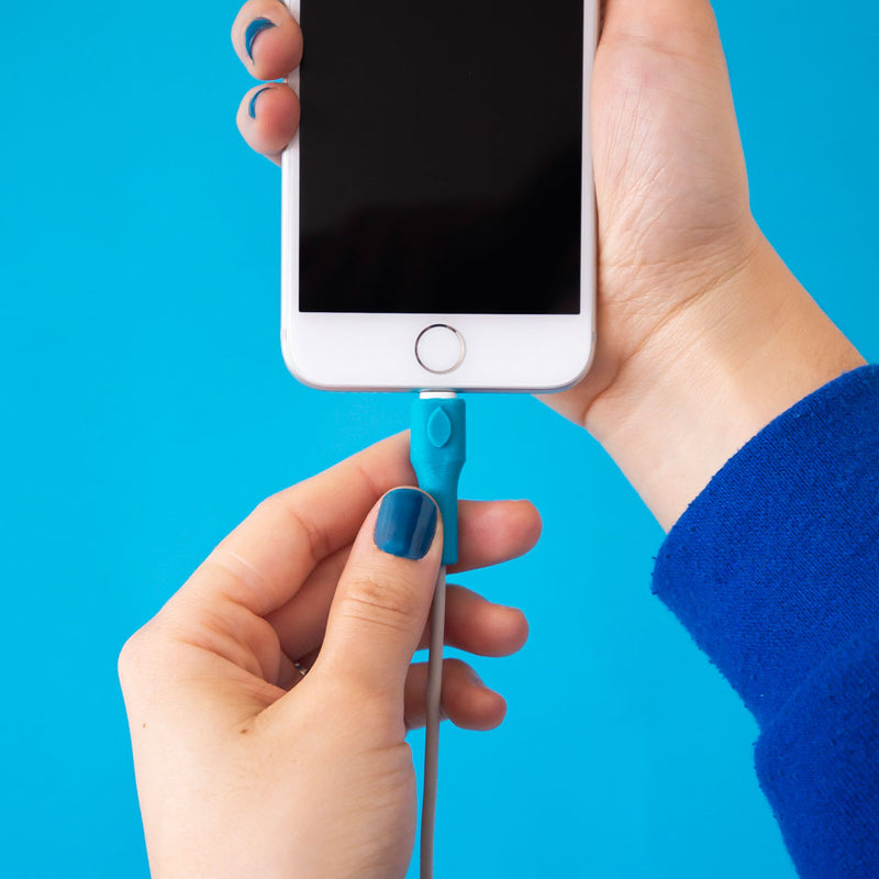 Set Protector de cable iPhone/iPad Turquesa